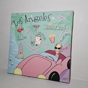 Alece Los Angeles-themed Pink Canvas Venice Beach Hollywood Universal Beverly CA